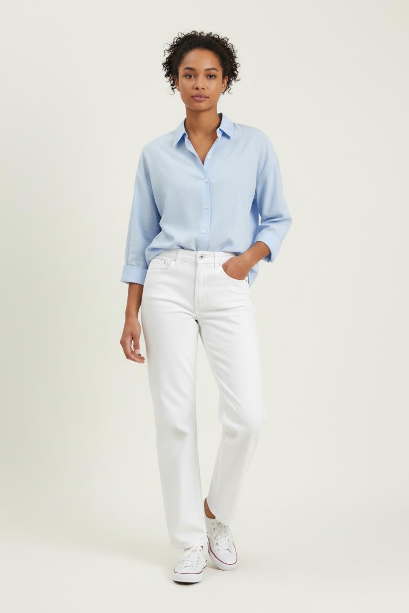 Jean Blanc - Taille XS/34 de la marque Claudie Pierlot | PARAD93187 - Vendu par Paradigme - Image 1
