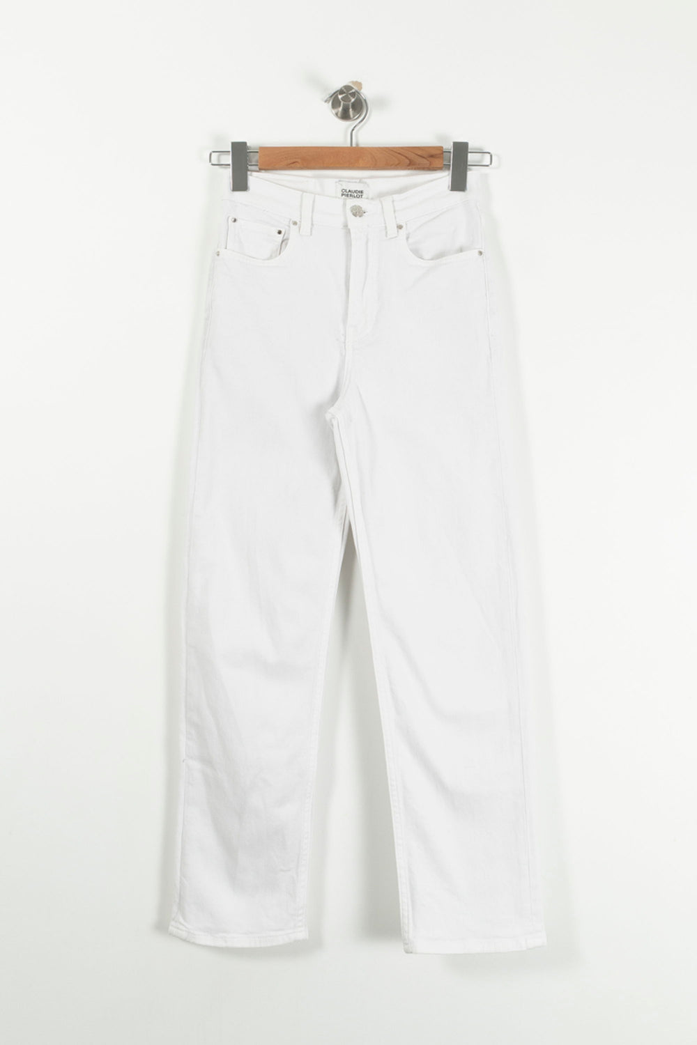 Jean Blanc - Taille XS/34 de la marque Claudie Pierlot | PARAD93187 - Vendu par Paradigme - Image 2