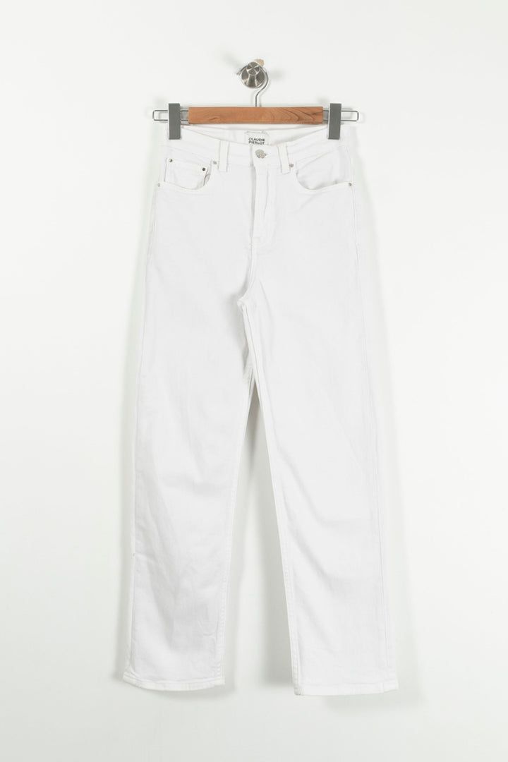 Jean Blanc - Taille XS/34 de la marque Claudie Pierlot | PARAD93187 - Vendu par Paradigme - Image 2