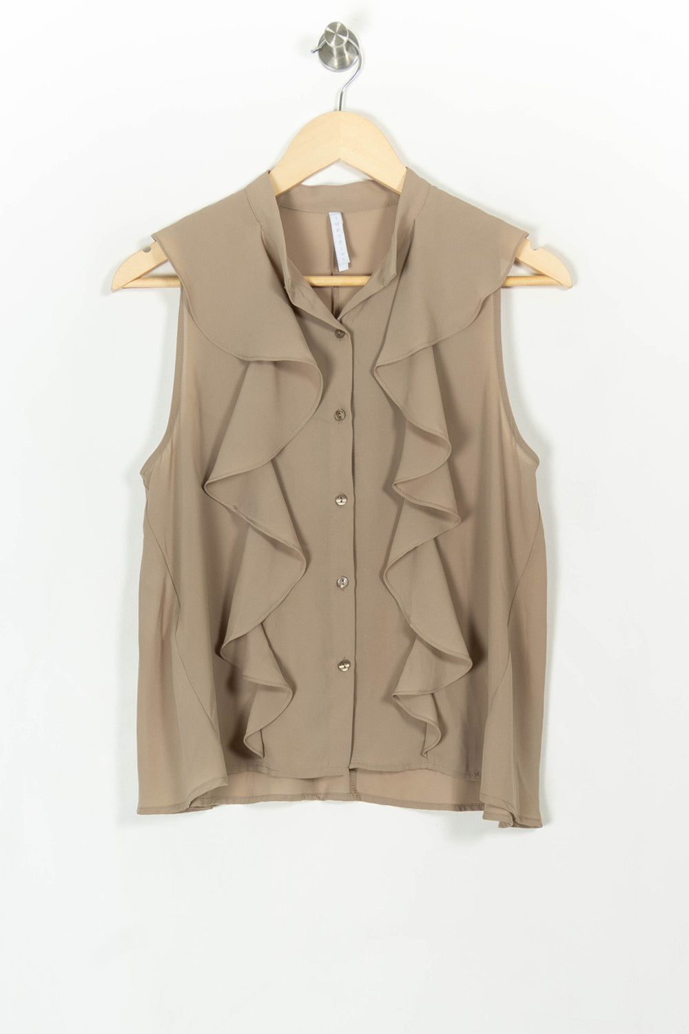 Blouse Sans Manches Beige - Taille S/36 de la marque Imperial | PARAD93194 - Vendu par Paradigme - Image 2
