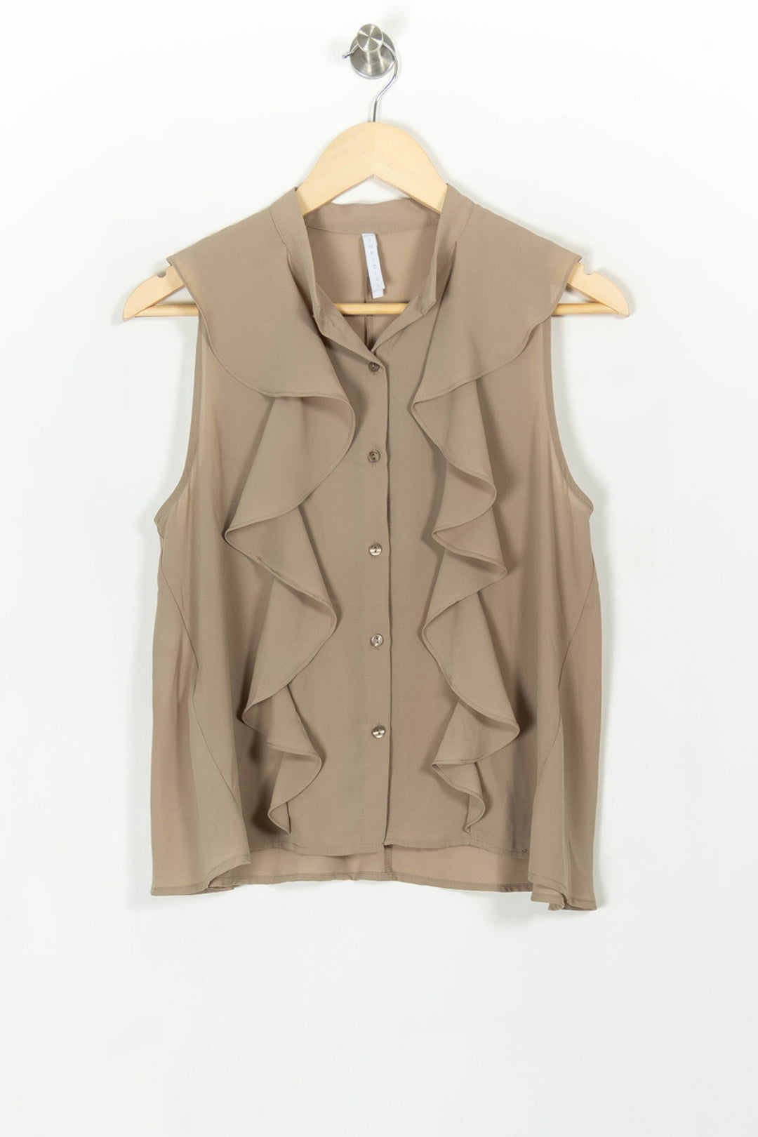 Blouse Sans Manches Beige - Taille S/36 de la marque Imperial | PARAD93194 - Vendu par Paradigme - Image 2
