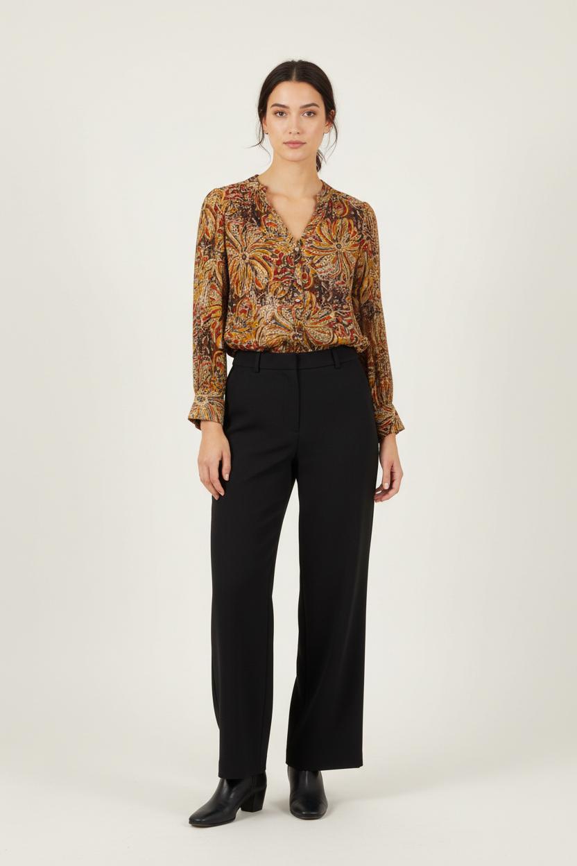 Blouse Or et Marron - Taille M/38 de la marque ba&sh | PARAD93197 - Vendu par Paradigme - Image 1