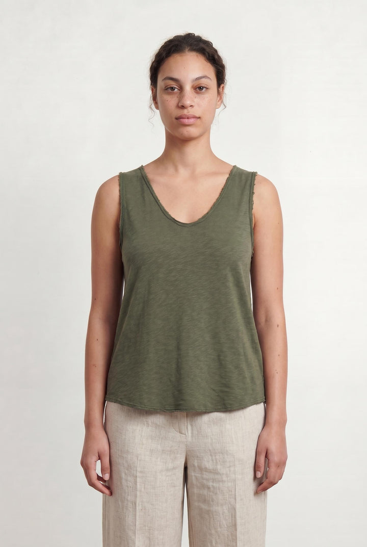 Débardeur Vert - Taille L/40 de la marque American Vintage | PARAD93206 - Vendu par Paradigme - Image 1