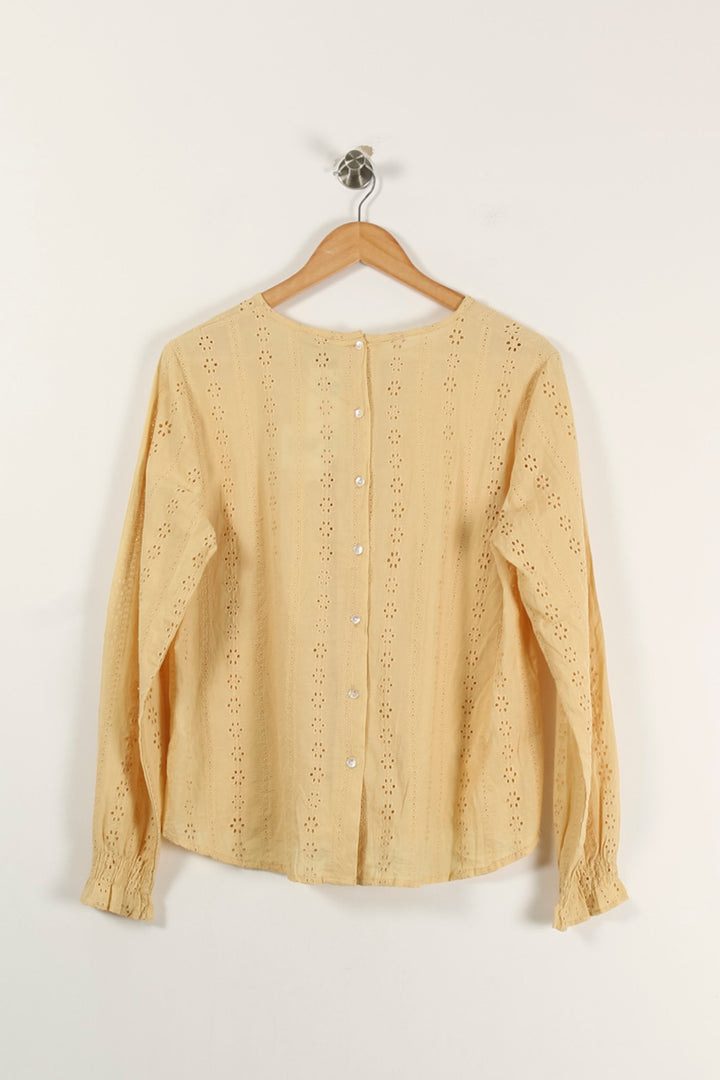 Blouse Jaune - Taille L/40 de la marque Karl Marc John | PARAD93219 - Vendu par Paradigme - Image 4