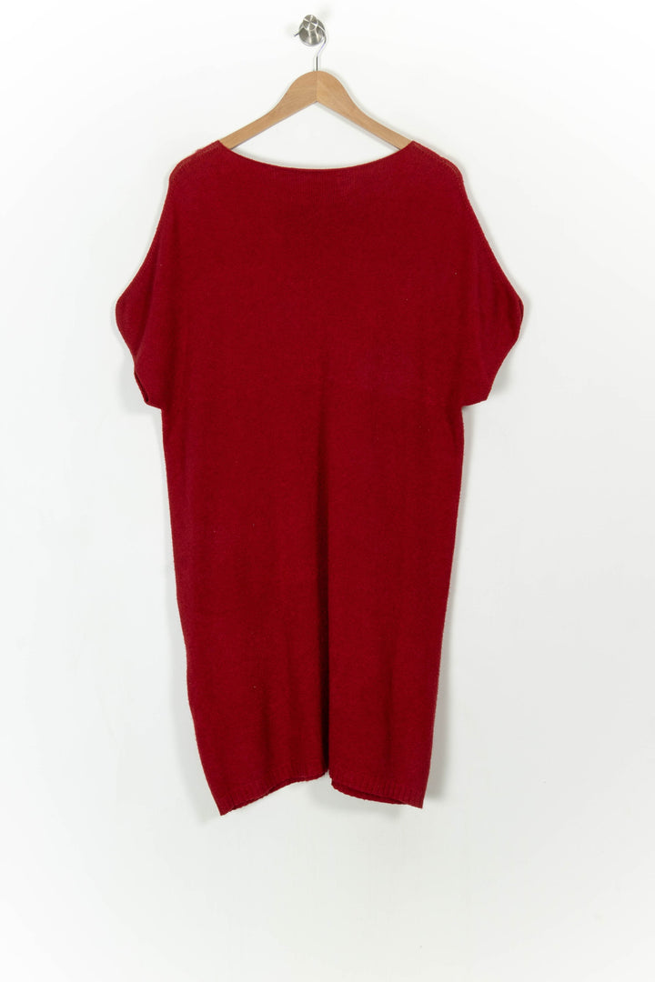Robe Pull Rouge - Taille XXL/44 de la marque La Fée Maraboutée | PARAD93224 - Vendu par Paradigme - Image 4