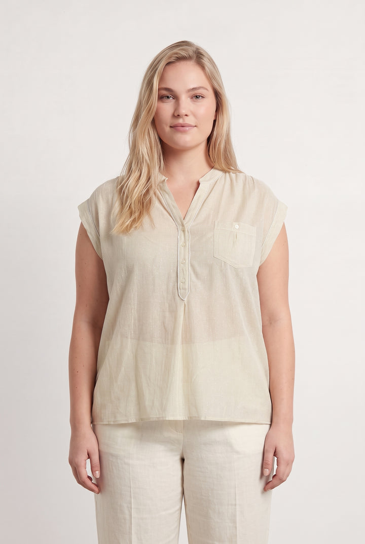 Blouse Beige - Taille XL/42 de la marque Pablo | PARAD93235 - Vendu par Paradigme - Image 1