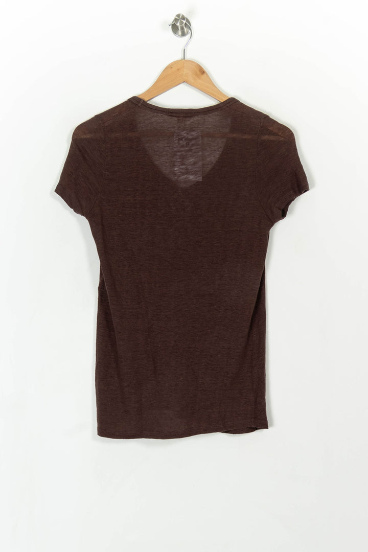 Tee-shirt Marron - Taille M/38 de la marque Sandro | PARAD93259 - Vendu par Paradigme - Image 4