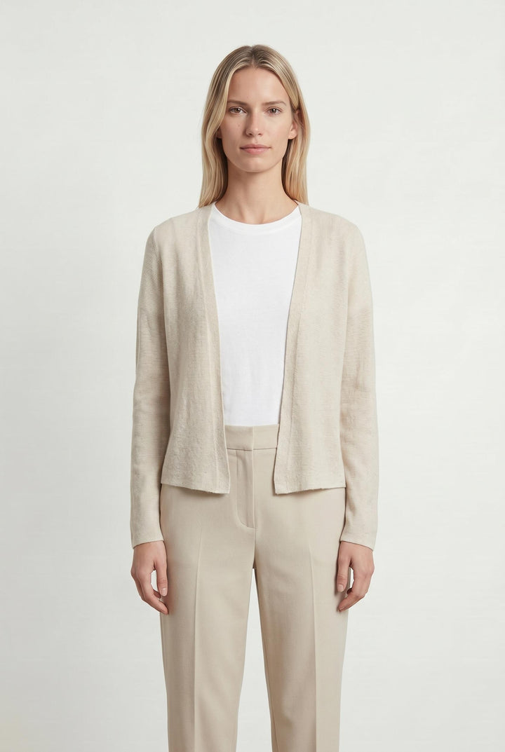 Cardigan Beige - Taille S/36 de la marque La Fée Maraboutée | PARAD93271 - Vendu par Paradigme - Image 1