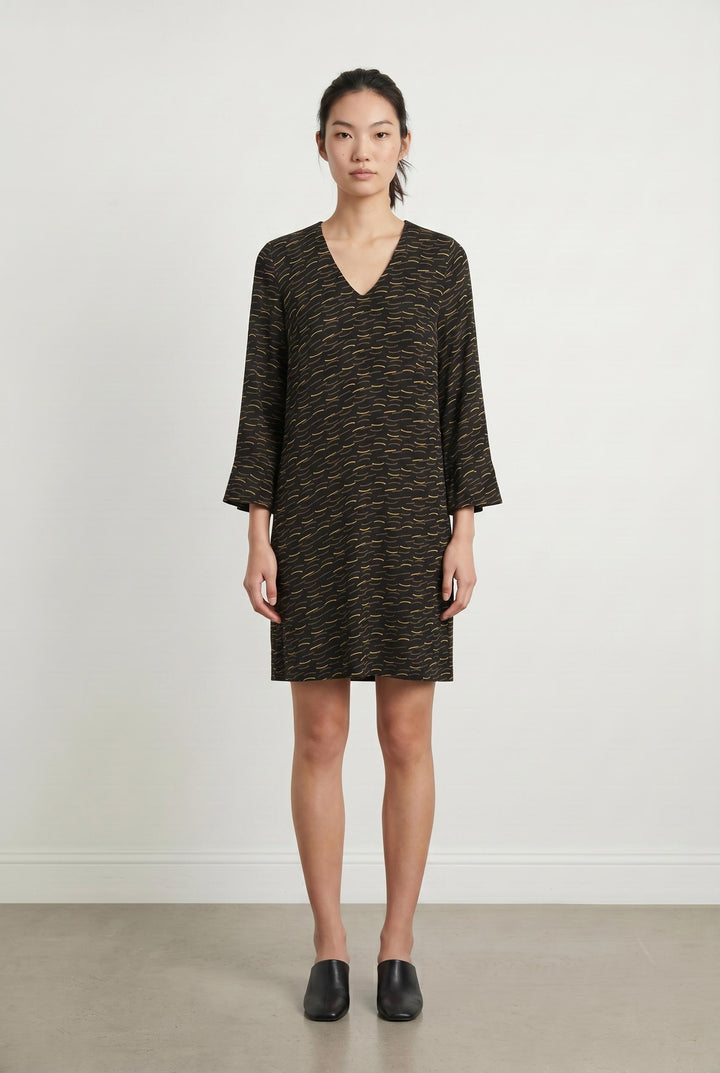 Robe Noire et Jaune - Taille S/36 de la marque La Fée Maraboutée | PARAD93273 - Vendu par Paradigme - Image 1