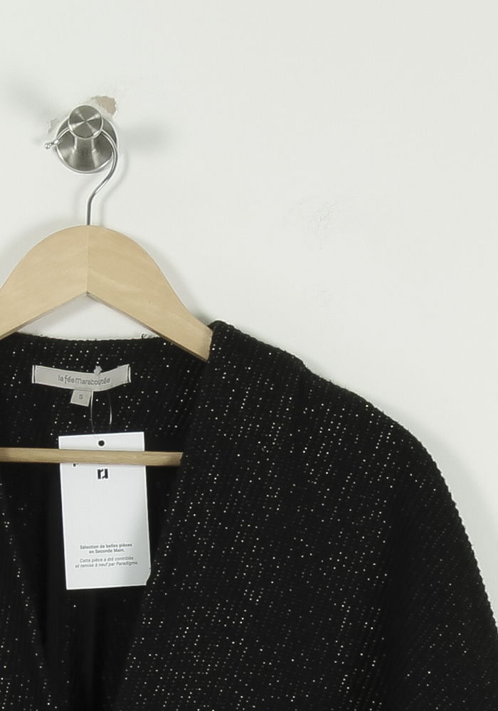 Manteau Noir - Taille S/36 de la marque La Fée Maraboutée | PARAD93275 - Vendu par Paradigme - Image 3