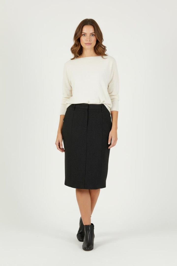 Jupe Crayon Grise - Taille XL/42 de la marque IKKS | PARAD93291 - Vendu par Paradigme - Image 1
