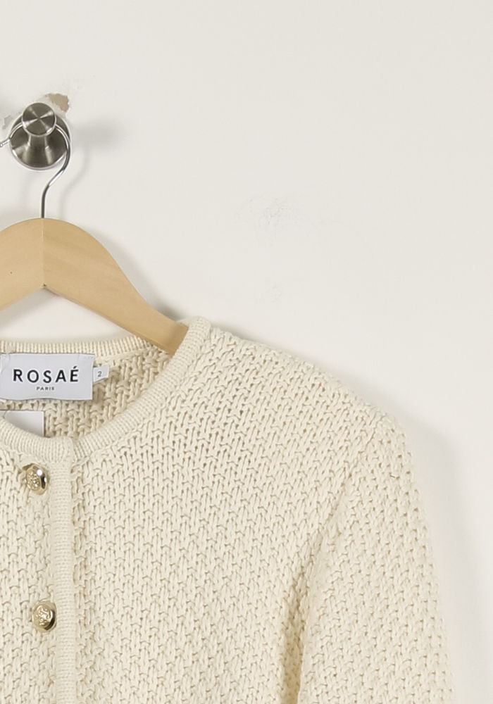 Veste Blanche - Taille L/40 de la marque Rosaé Paris | PARAD93292 - Vendu par Paradigme - Image 3