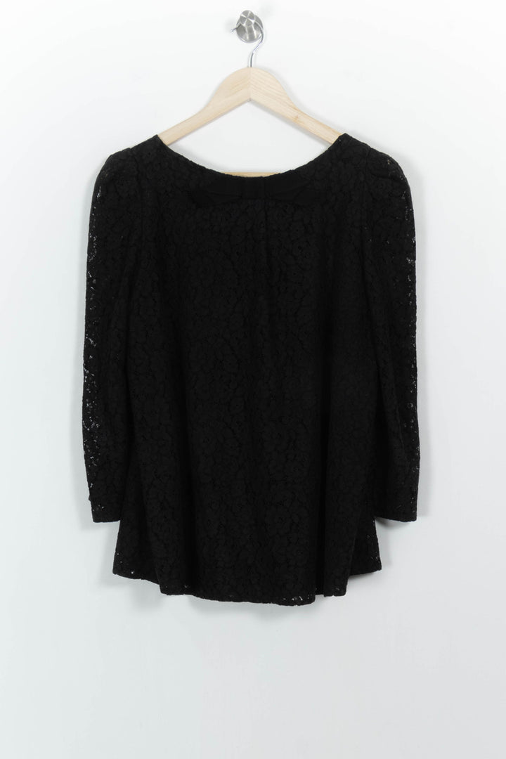 Blouse Noire - Taille L/40 de la marque Claudie Pierlot | PARAD93293 - Vendu par Paradigme - Image 4