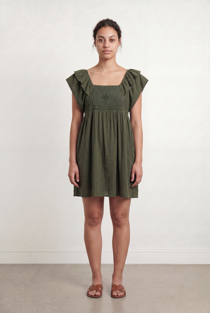 Robe Courte Verte - Taille L/40 de la marque ba&sh | PARAD93296 - Vendu par Paradigme - Image 1