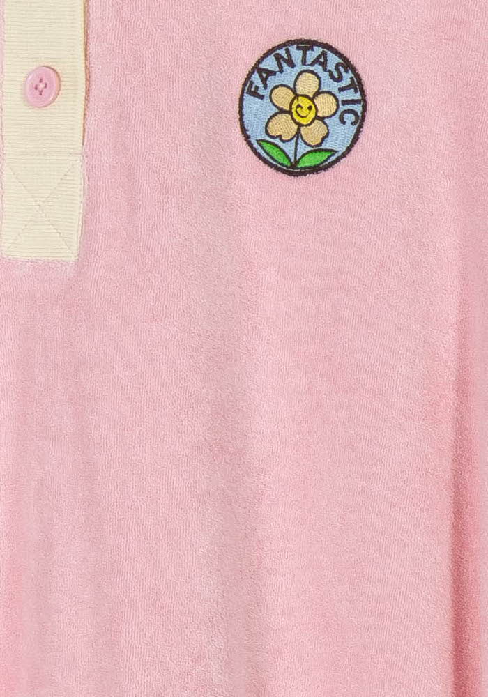 Robe Polo Rose et Écru - Taille L/40 de la marque Manoush | PARAD93297 - Vendu par Paradigme - Image 3