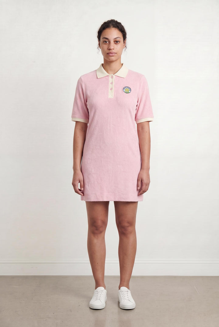 Robe Polo Rose et Écru - Taille L/40 de la marque Manoush | PARAD93297 - Vendu par Paradigme - Image 1