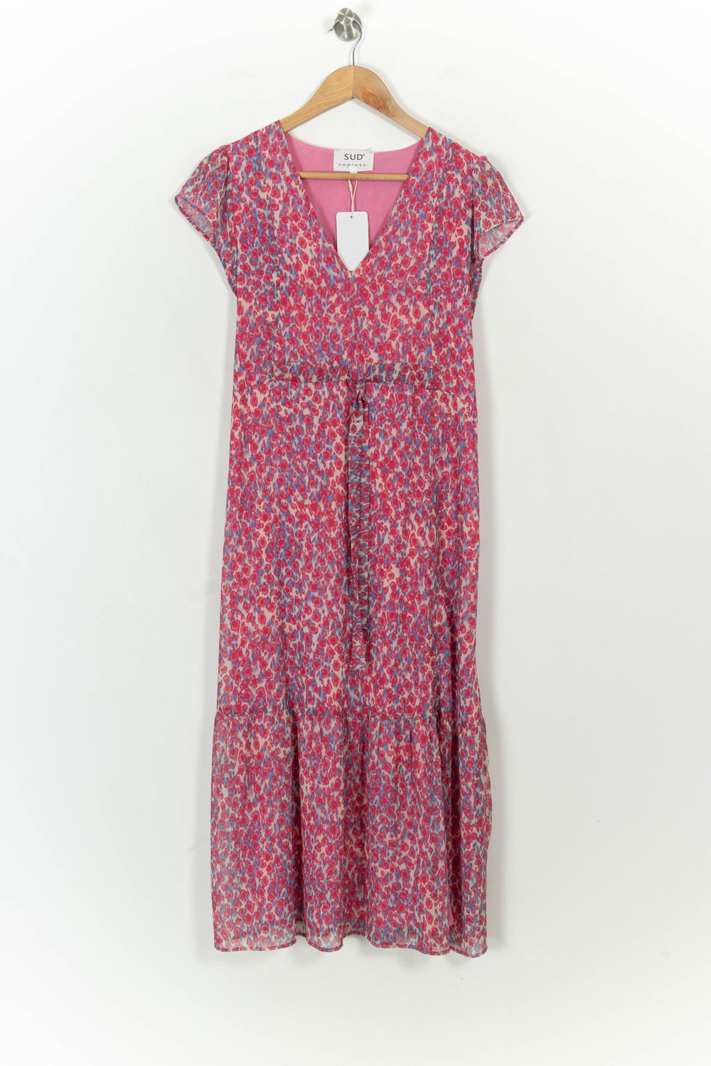 Robe Longue Rose et Bleue - Taille S/36 de la marque Sud express | PARAD93300 - Vendu par Paradigme - Image 2