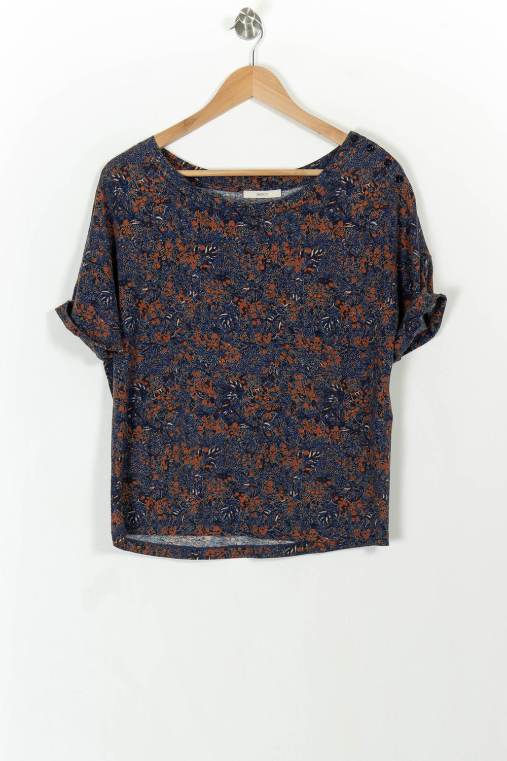 Tee-shirt Bleu et Orange - Taille S/36 de la marque Sessùn | PARAD93320 - Vendu par Paradigme - Image 2