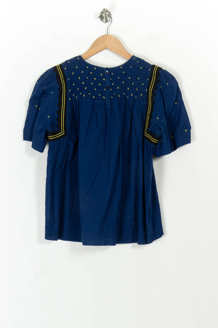 Blouse Bleue - Taille M/38 de la marque ba&sh | PARAD93334 - Vendu par Paradigme - Image 4