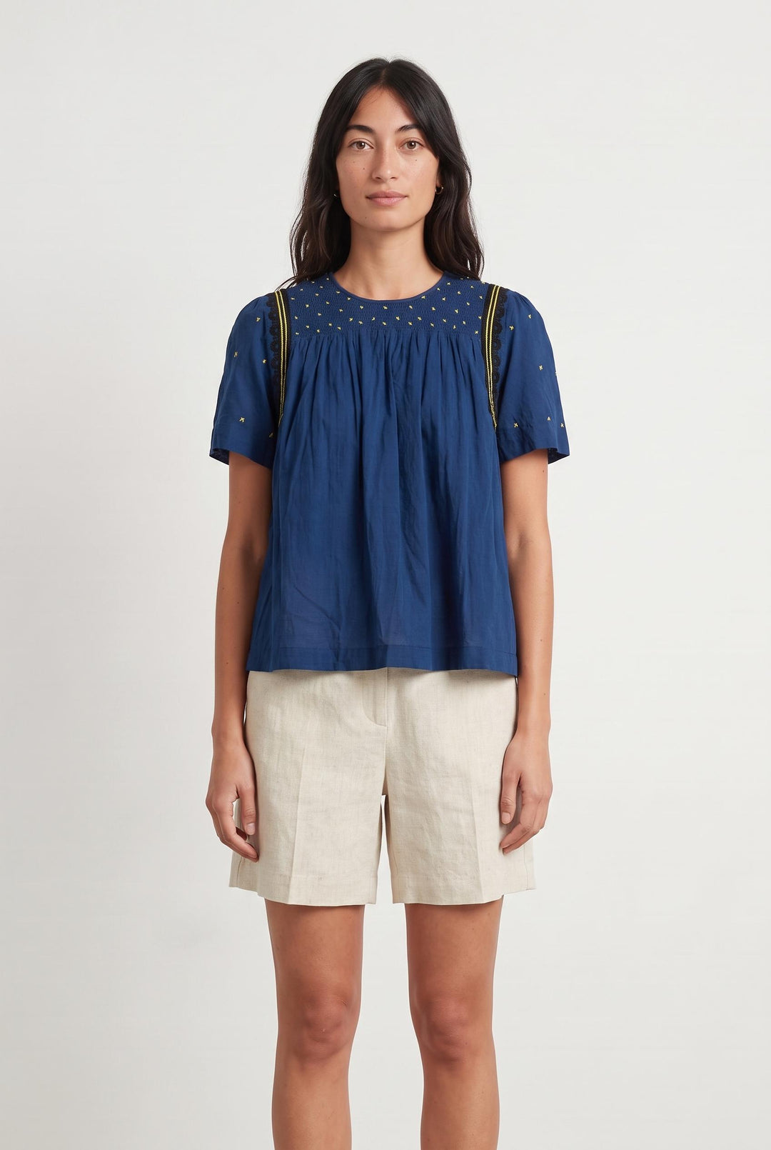 Blouse Bleue - Taille M/38 de la marque ba&sh | PARAD93334 - Vendu par Paradigme - Image 1