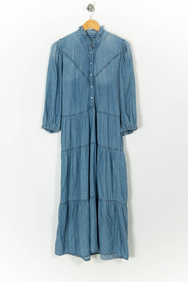 Robe Longue Bleue - Taille M/38 de la marque ba&sh | PARAD93341 - Vendu par Paradigme - Image 2