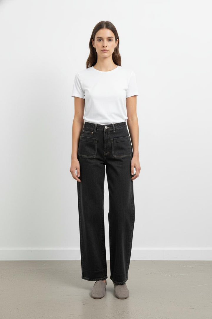 Jean Noir - Taille S/36 de la marque ba&sh | PARAD93348 - Vendu par Paradigme - Image 1
