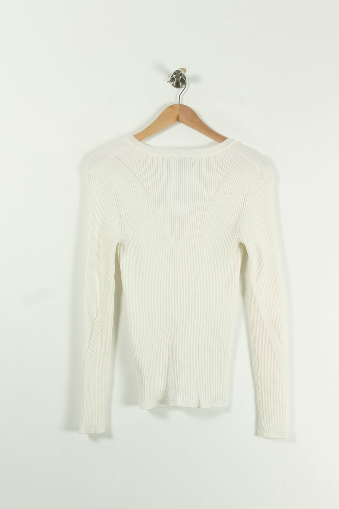 Pull Blanc - Taille M/38 de la marque Caroll | PARAD93349 - Vendu par Paradigme - Image 4