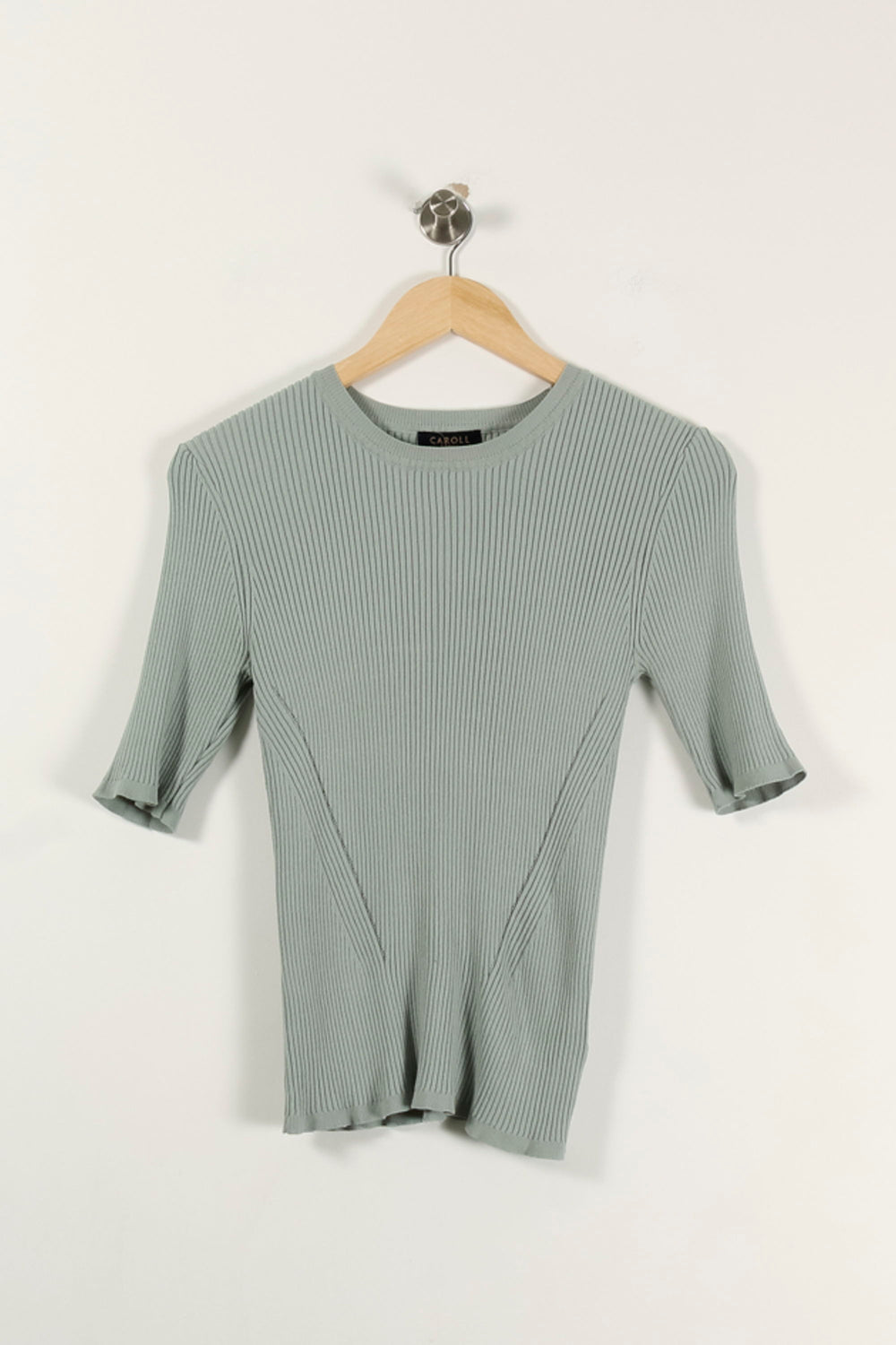 Pull Vert - Taille M/38 de la marque Caroll | PARAD93350 - Vendu par Paradigme - Image 2