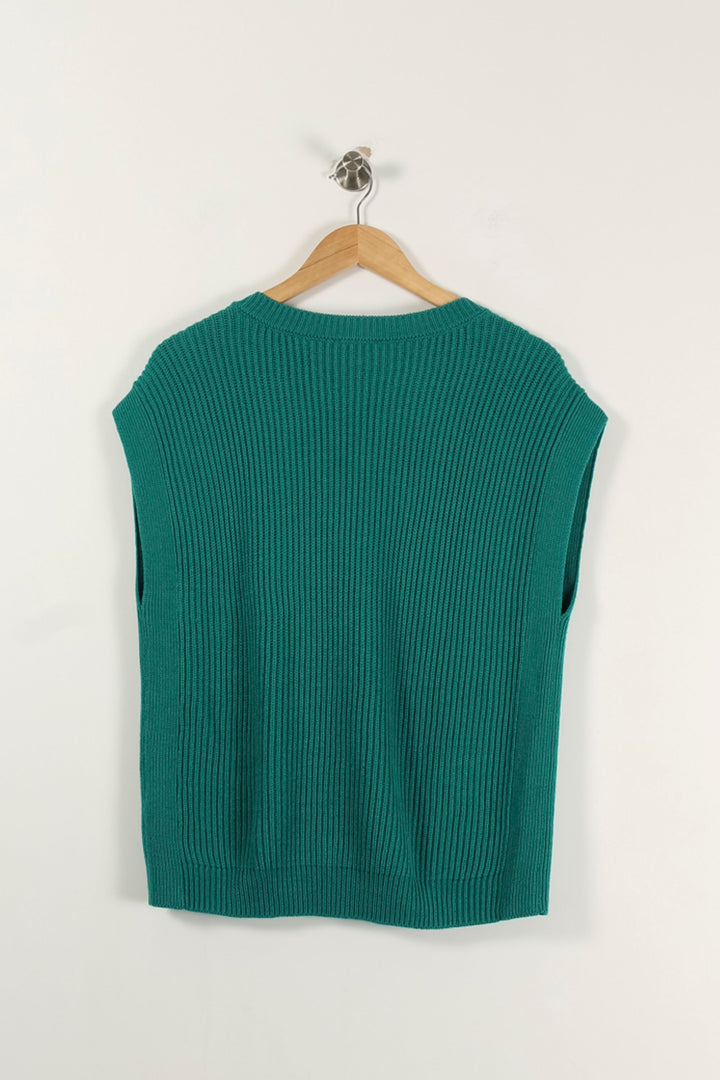 Pull Sans Manches Vert - Taille S/36 de la marque Caroll | PARAD93351 - Vendu par Paradigme - Image 4