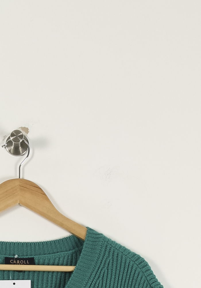 Pull Sans Manches Vert - Taille S/36 de la marque Caroll | PARAD93351 - Vendu par Paradigme - Image 3