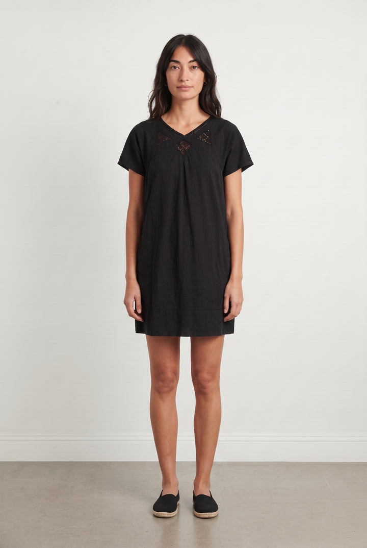 Robe Courte Noire - Taille S/36 de la marque Sandro | PARAD93357 - Vendu par Paradigme - Image 1