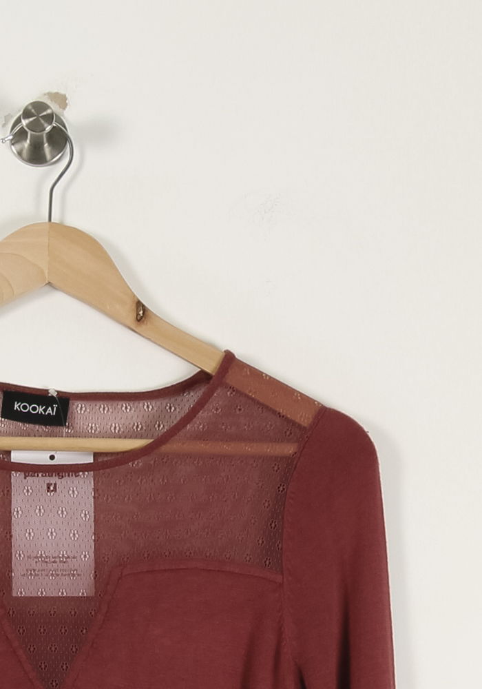 Pull Rose - Taille S/36 de la marque Kookai | PARAD93361 - Vendu par Paradigme - Image 3
