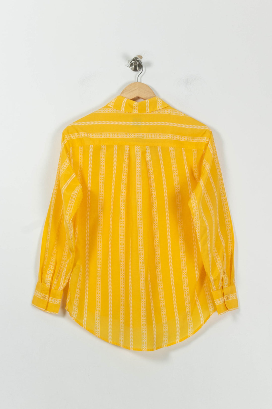 Chemise Jaune et Blanche - Taille S/36 de la marque Claudie Pierlot | PARAD93362 - Vendu par Paradigme - Image 4