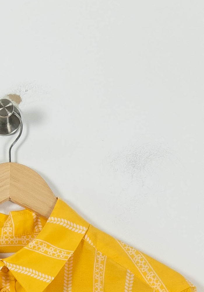 Chemise Jaune et Blanche - Taille S/36 de la marque Claudie Pierlot | PARAD93362 - Vendu par Paradigme - Image 3