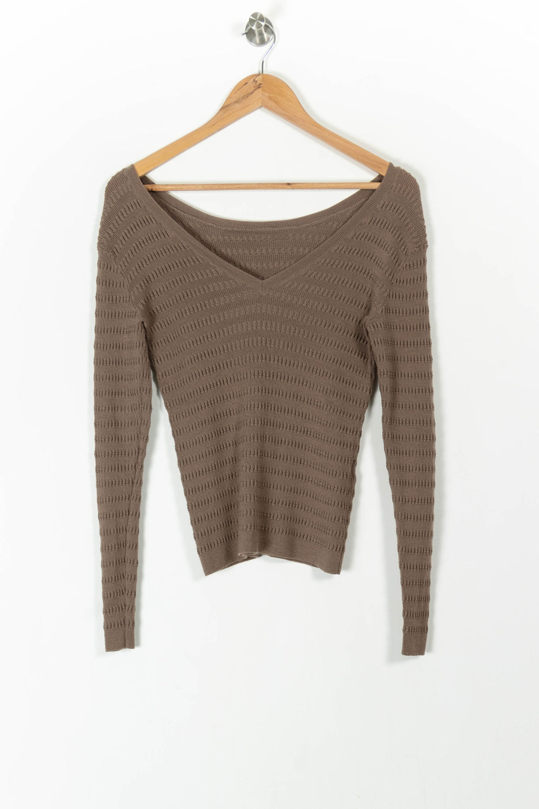 Pull Marron - Taille XS/34 de la marque Comptoir des Cotonniers | PARAD93369 - Vendu par Paradigme - Image 4