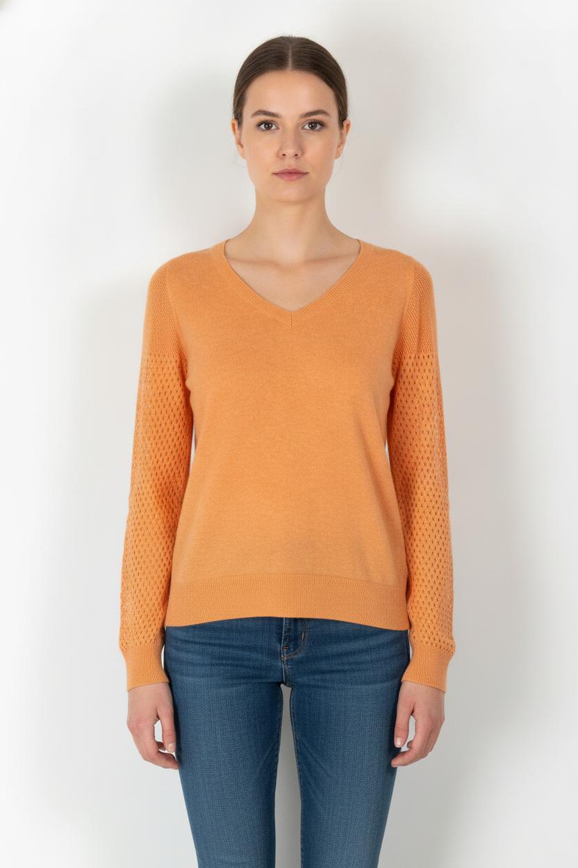 Pull Orange - Taille XS/34 de la marque IKKS | PARAD93370 - Vendu par Paradigme - Image 1