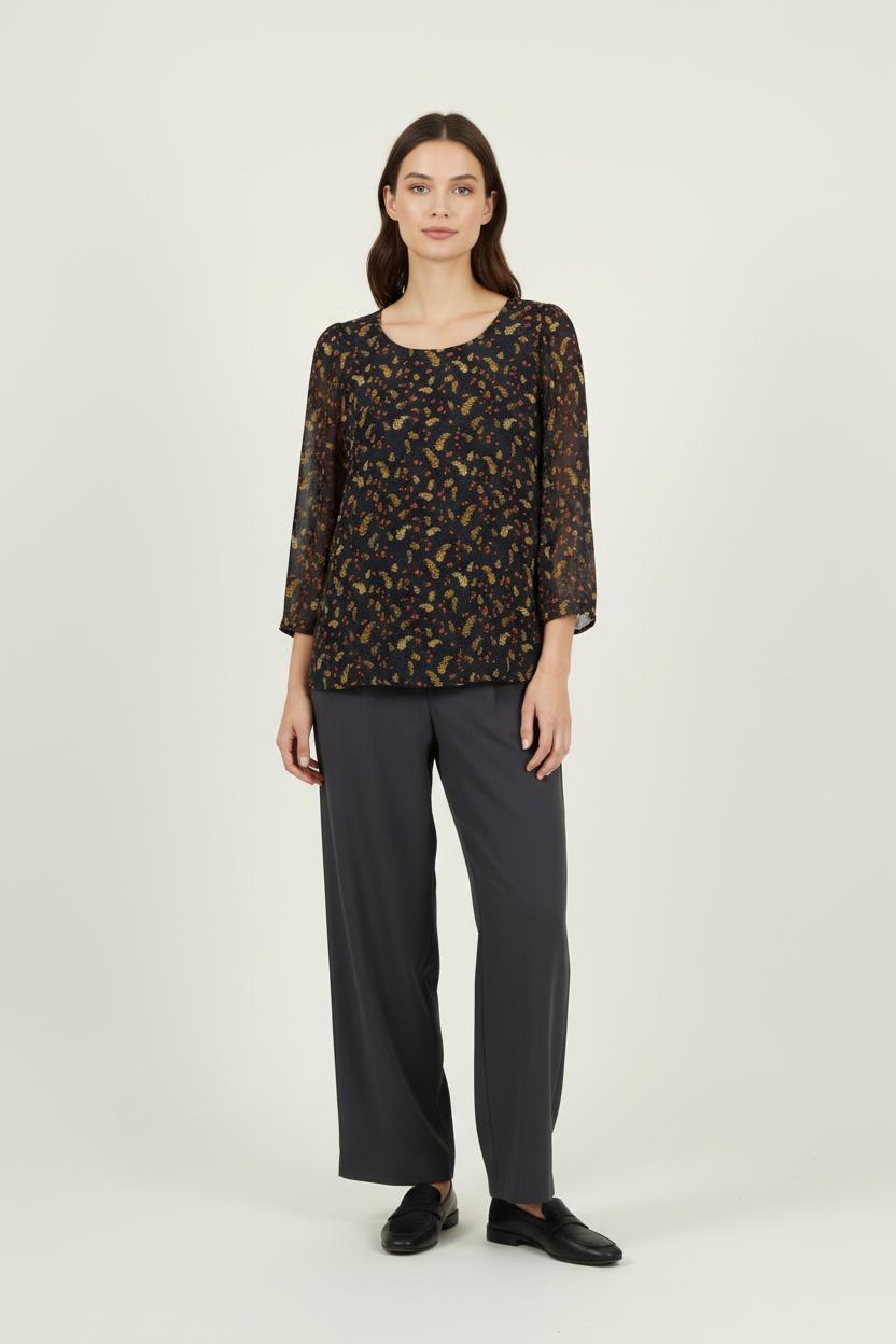 Blouse Bleu et Jaune - Taille L/40 de la marque Claudie Pierlot | PARAD93376 - Vendu par Paradigme - Image 1