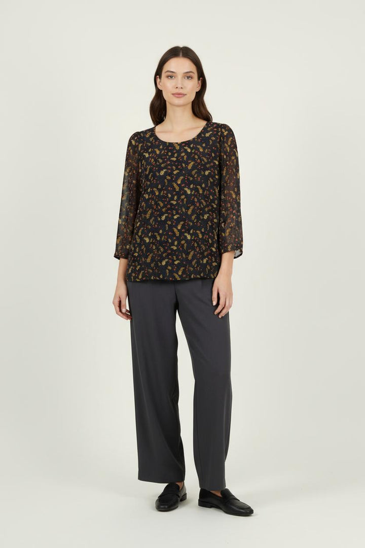 Blouse Bleu et Jaune - Taille L/40 de la marque Claudie Pierlot | PARAD93376 - Vendu par Paradigme - Image 1