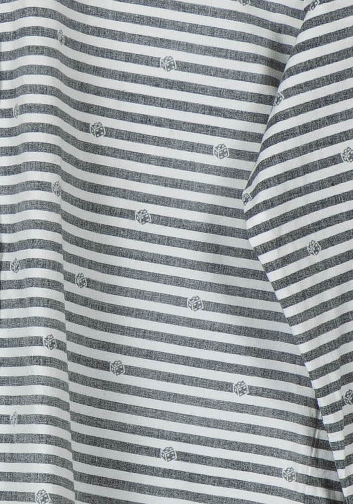 Chemise Rayée Grise et Blanche - Taille XS/34 de la marque Comptoir des Cotonniers | PARAD93378 - Vendu par Paradigme - Image 3