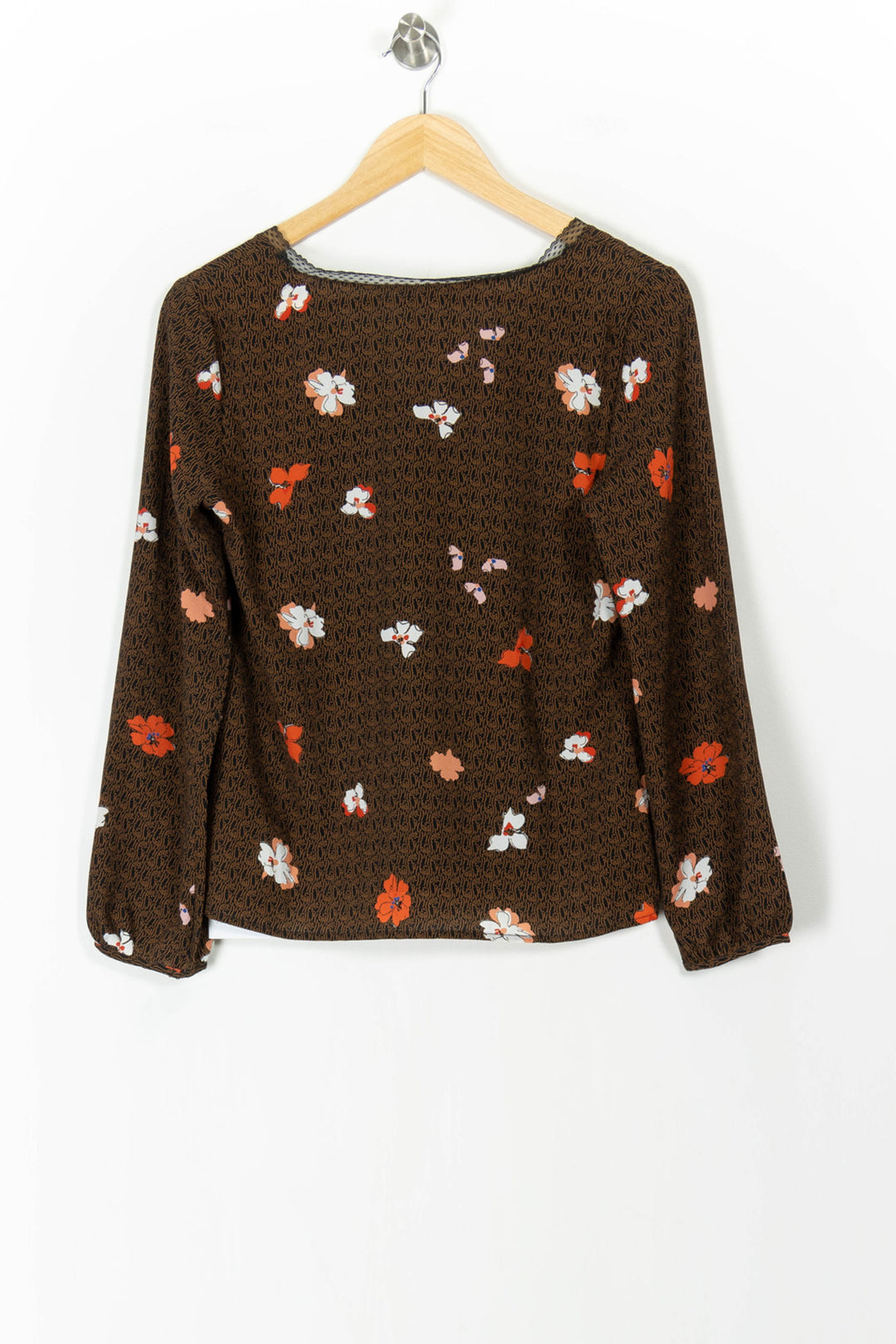Blouse Marron et Orange - Taille XS/34 de la marque I.Code | PARAD93383 - Vendu par Paradigme - Image 4