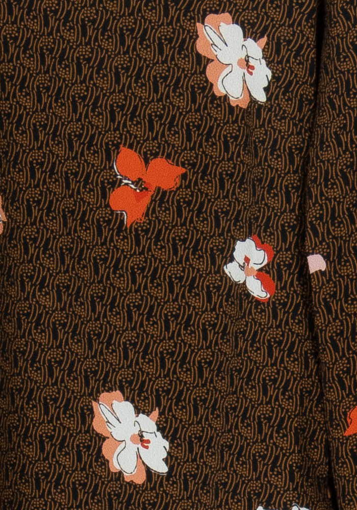 Blouse Marron et Orange - Taille XS/34 de la marque I.Code | PARAD93383 - Vendu par Paradigme - Image 3