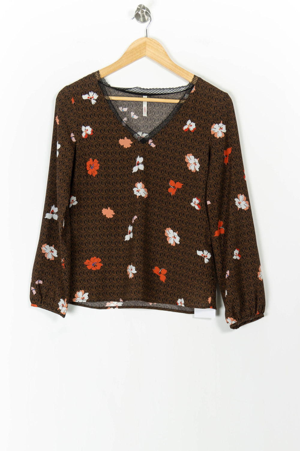 Blouse Marron et Orange - Taille XS/34 de la marque I.Code | PARAD93383 - Vendu par Paradigme - Image 2