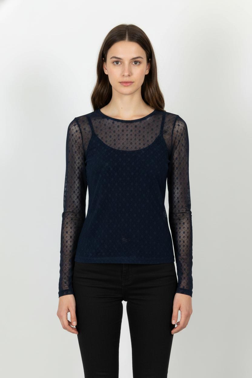 Blouse Bleue - Taille S/36 de la marque La Fée Maraboutée | PARAD93385 - Vendu par Paradigme - Image 1