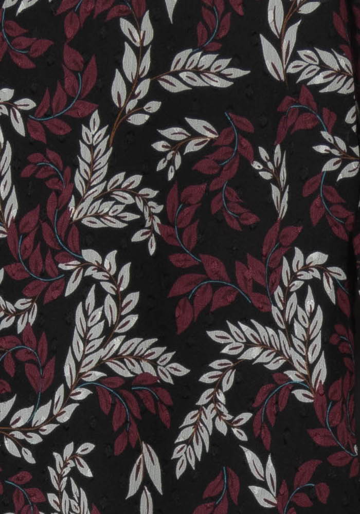 Blouse Noire et Bordeaux - Taille XS/34 de la marque I.Code | PARAD93386 - Vendu par Paradigme - Image 3