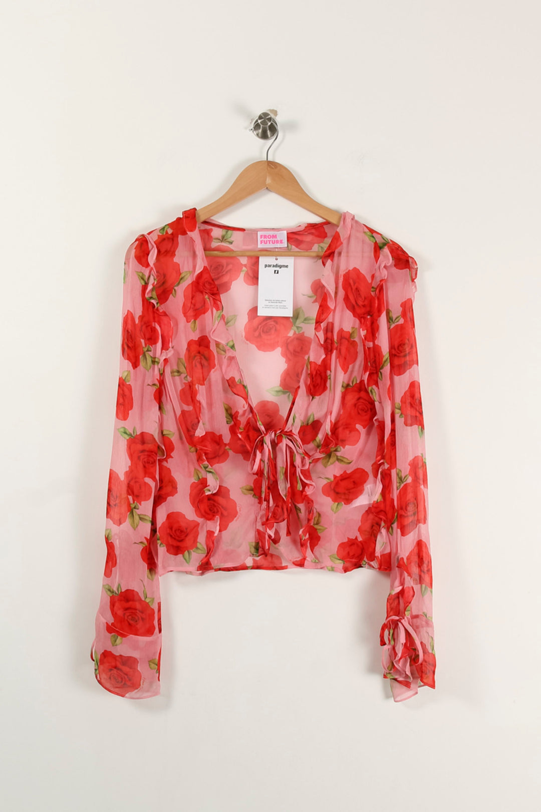 Blouse Rose et Rouge - Taille M/38 de la marque From Future | PARAD93392 - Vendu par Paradigme - Image 2