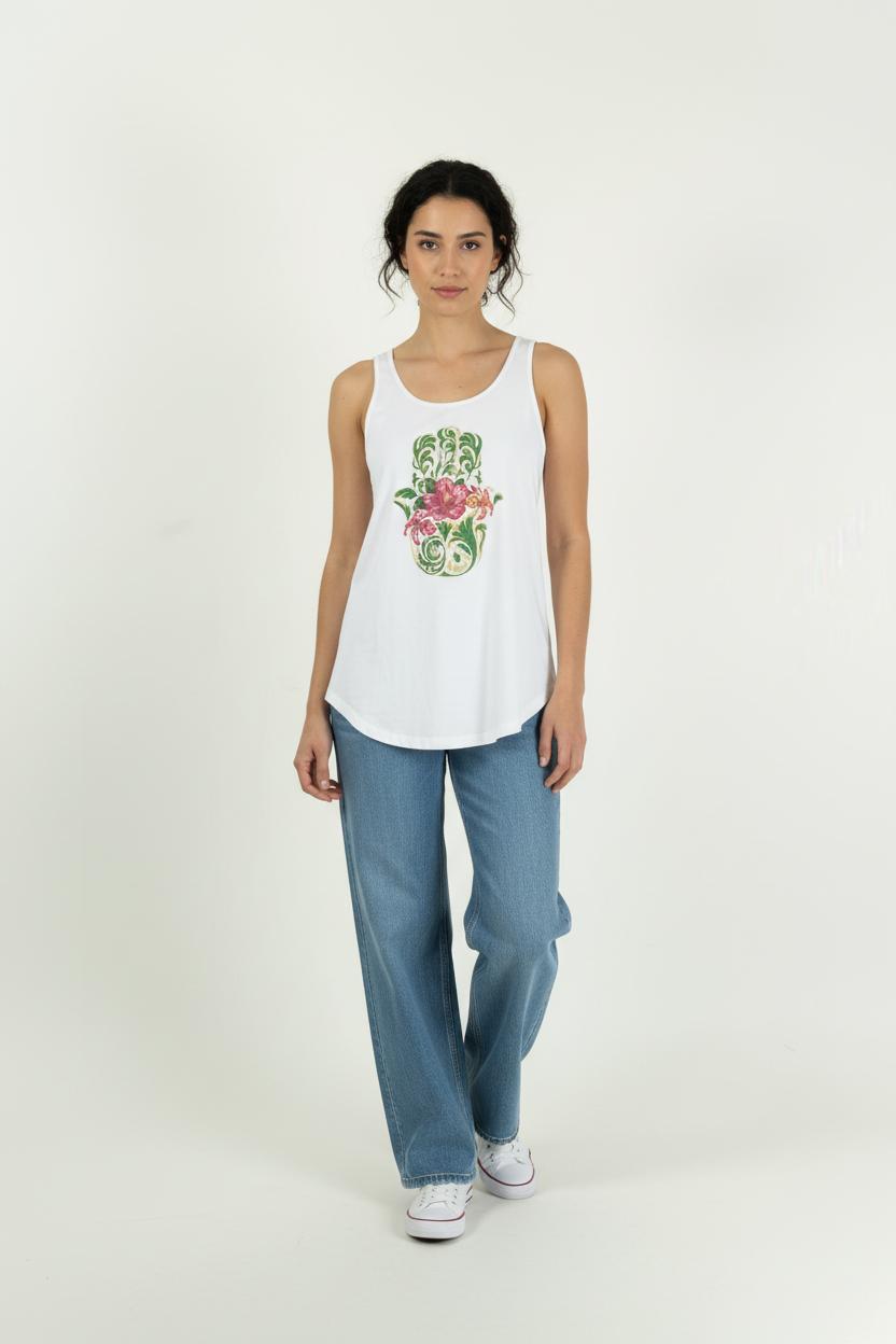 Débardeur Blanc - Taille S/36 de la marque Manoush | PARAD93400 - Vendu par Paradigme - Image 1