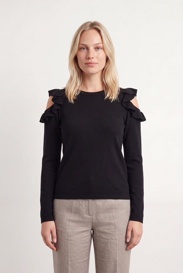 Pull Noir - Taille L/40 de la marque Weill | PARAD93403 - Vendu par Paradigme - Image 1