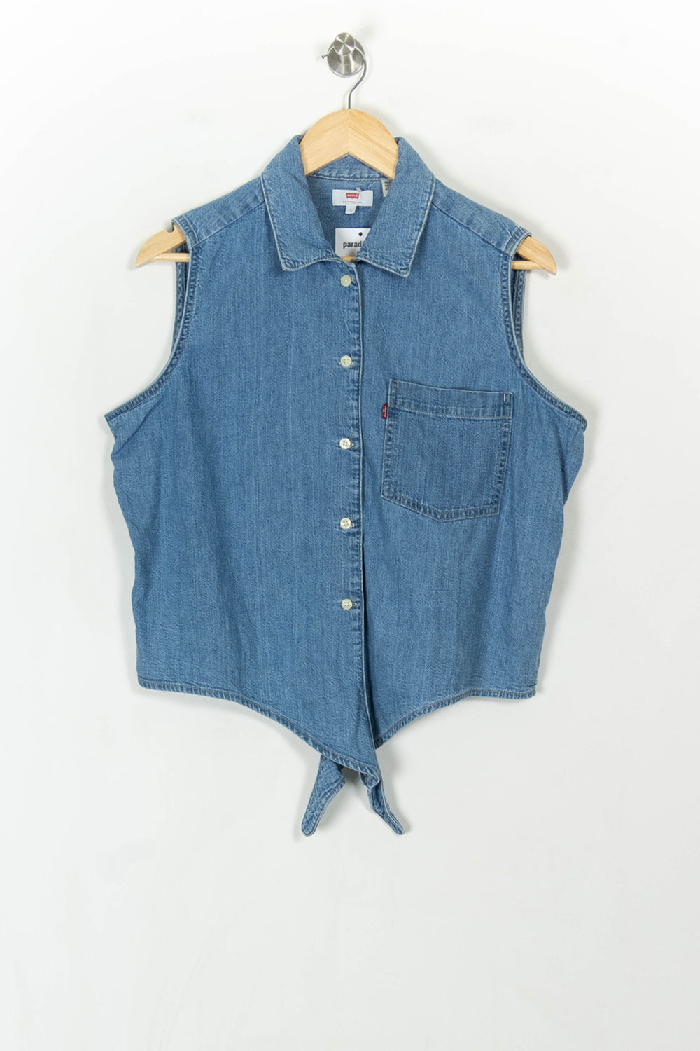 Chemise Sans Manches Bleue - Taille L/40 de la marque Levi's | PARAD93404 - Vendu par Paradigme - Image 2