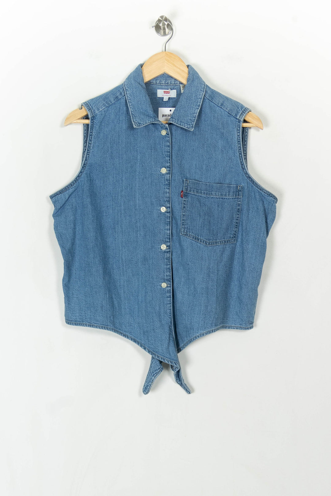 Chemise Sans Manches Bleue - Taille L/40 de la marque Levi&