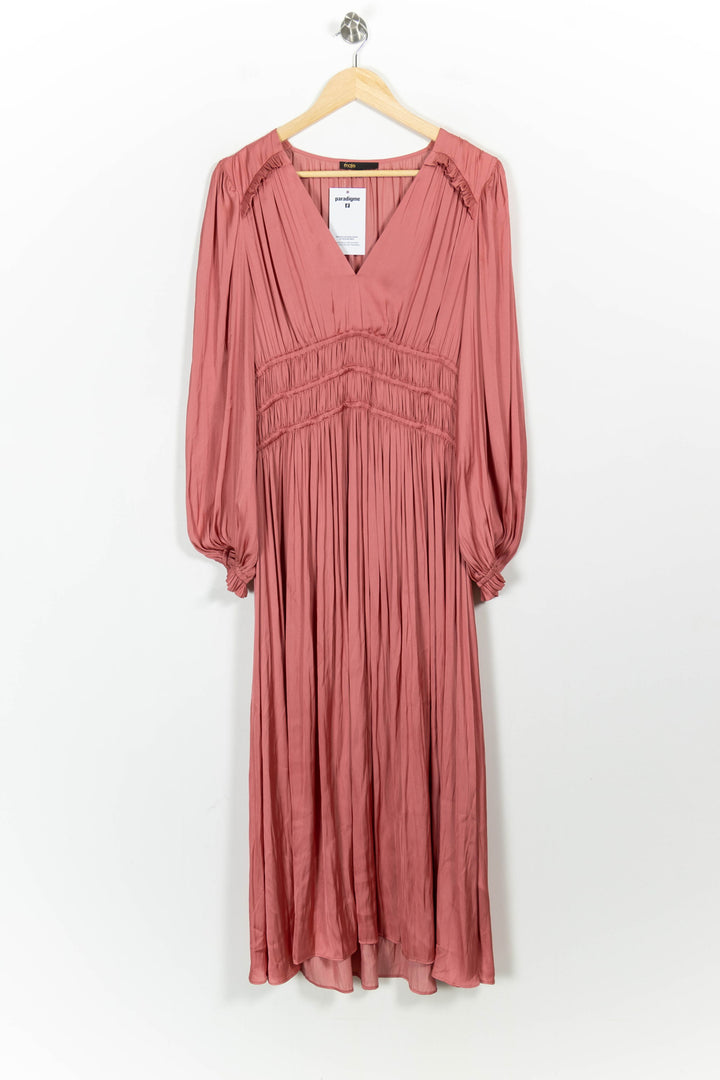 Robe Midi Rose - Taille XL/42 de la marque Maje | PARAD93405 - Vendu par Paradigme - Image 2